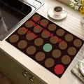 Playful Textured Kitchen Mat