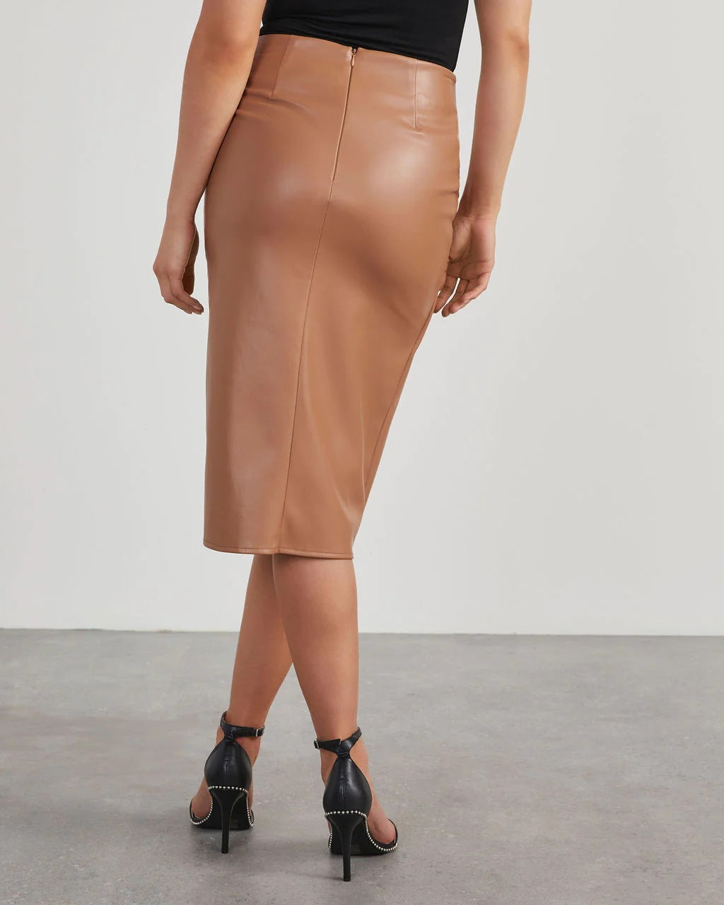 Sylis | Asymmetrical Vegan Leather Skirt