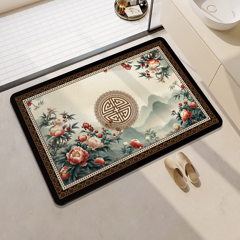 Playful Fruit-Themed Bath Mat