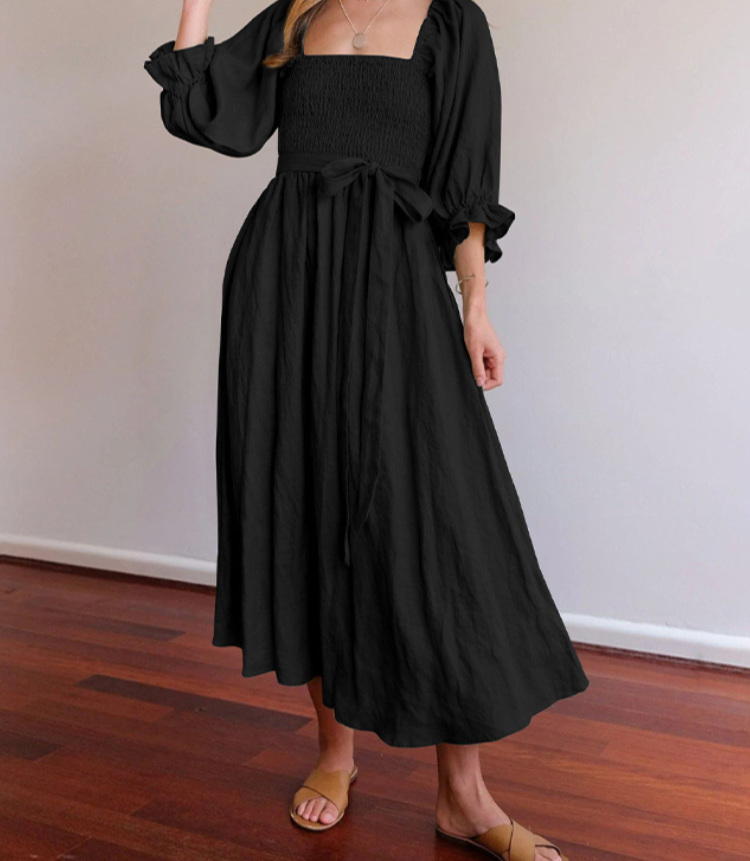 Sylis | French Dress with Flare Sleeves