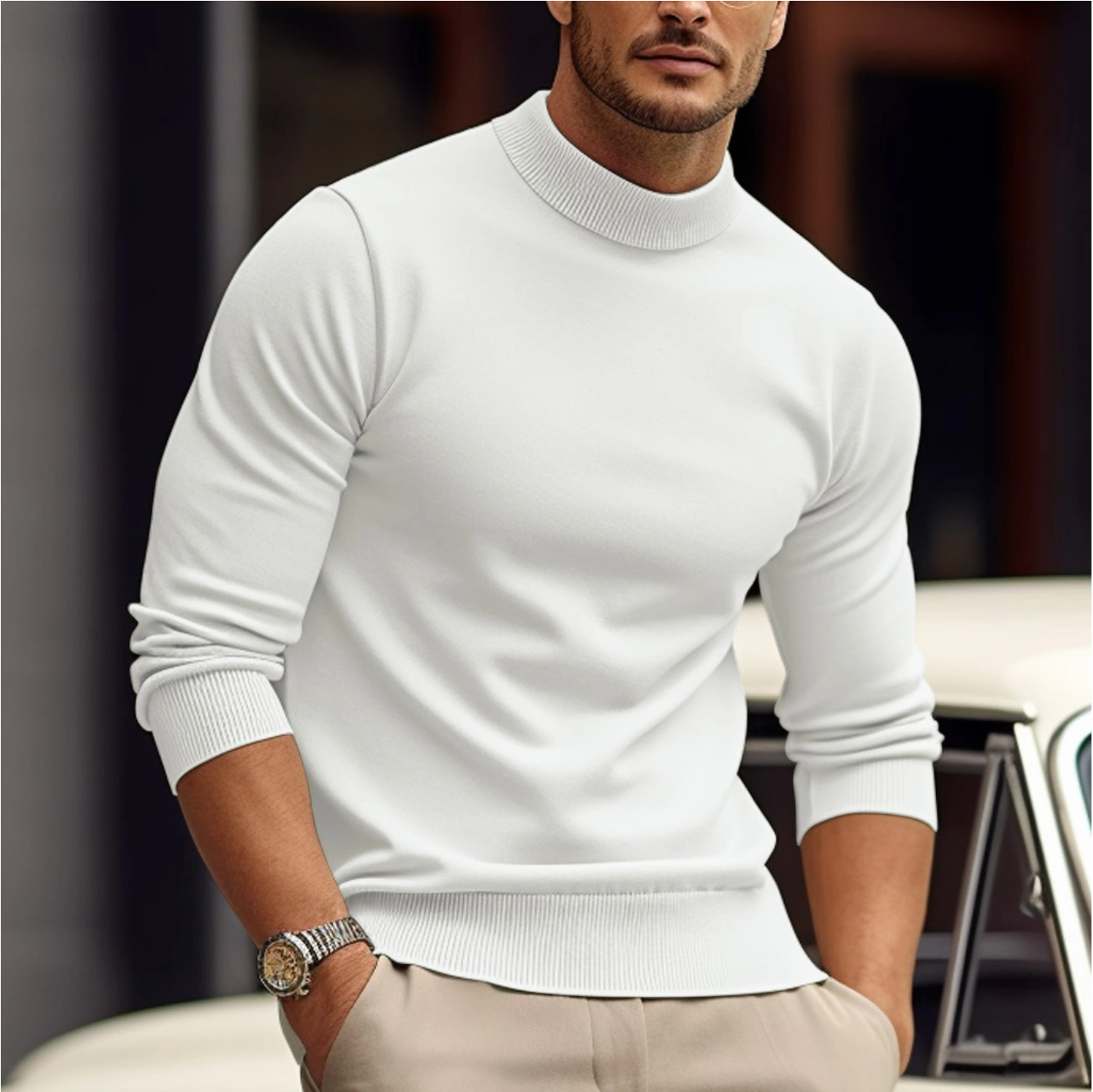 Sylis-Mode | Men's sweater in soft cotton