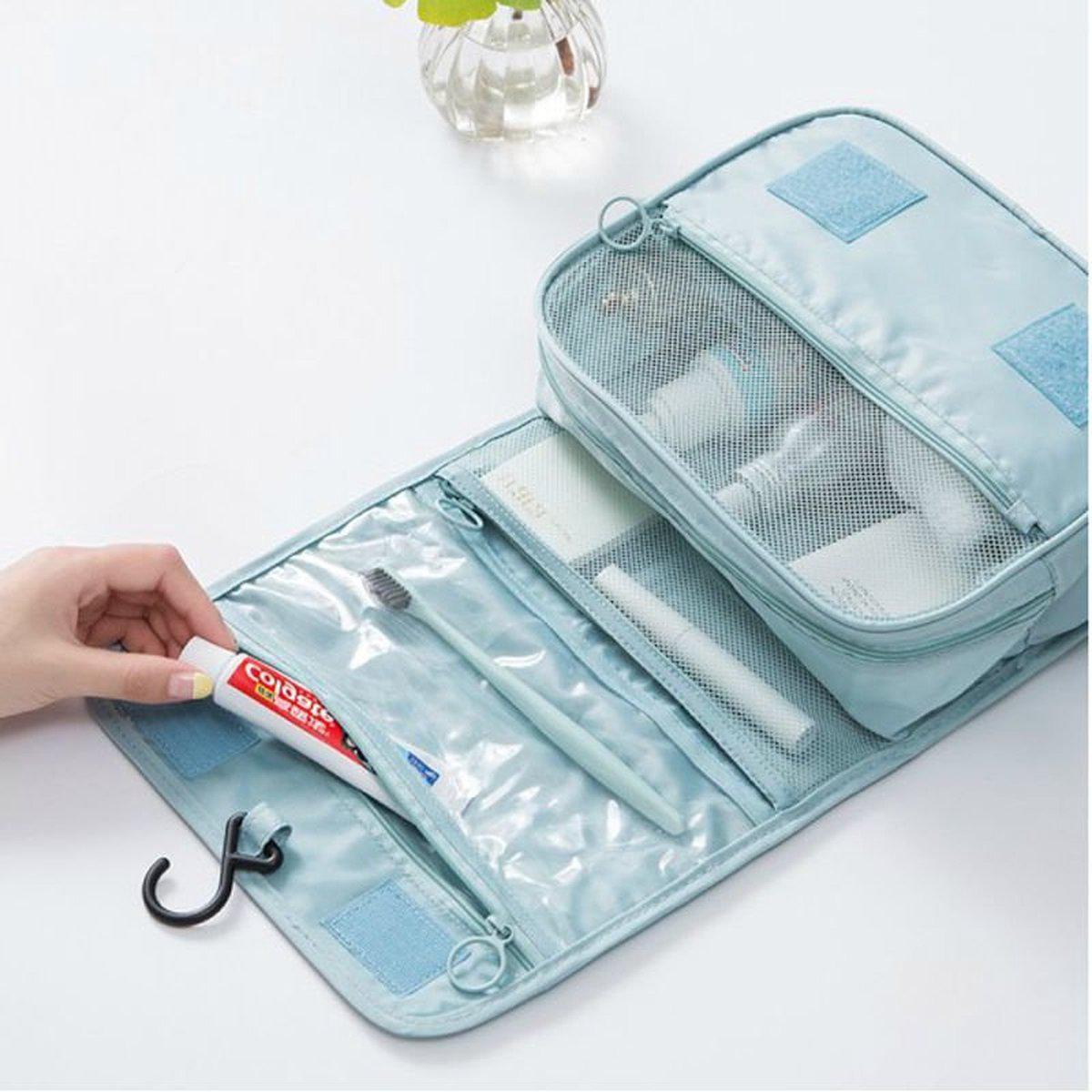 Sylis | Toilet Travel Bag Light Blue with Hook