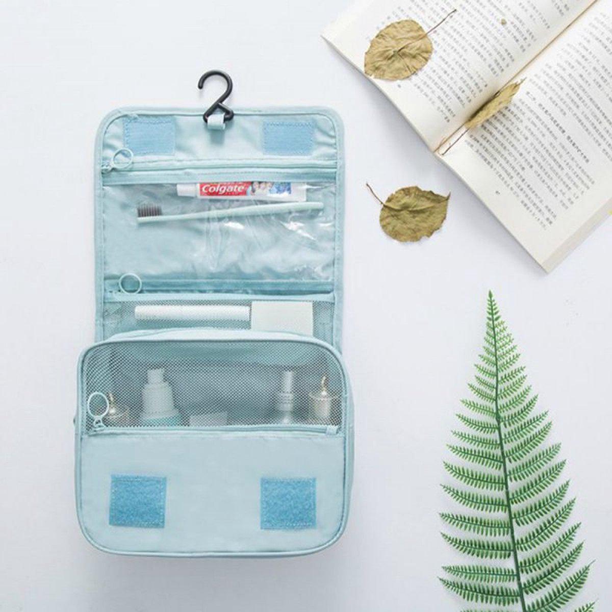 Sylis | Toilet Travel Bag Light Blue with Hook