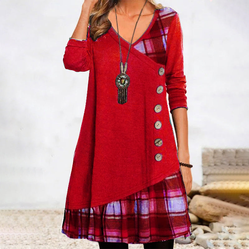 Sylis plaid long sleeve