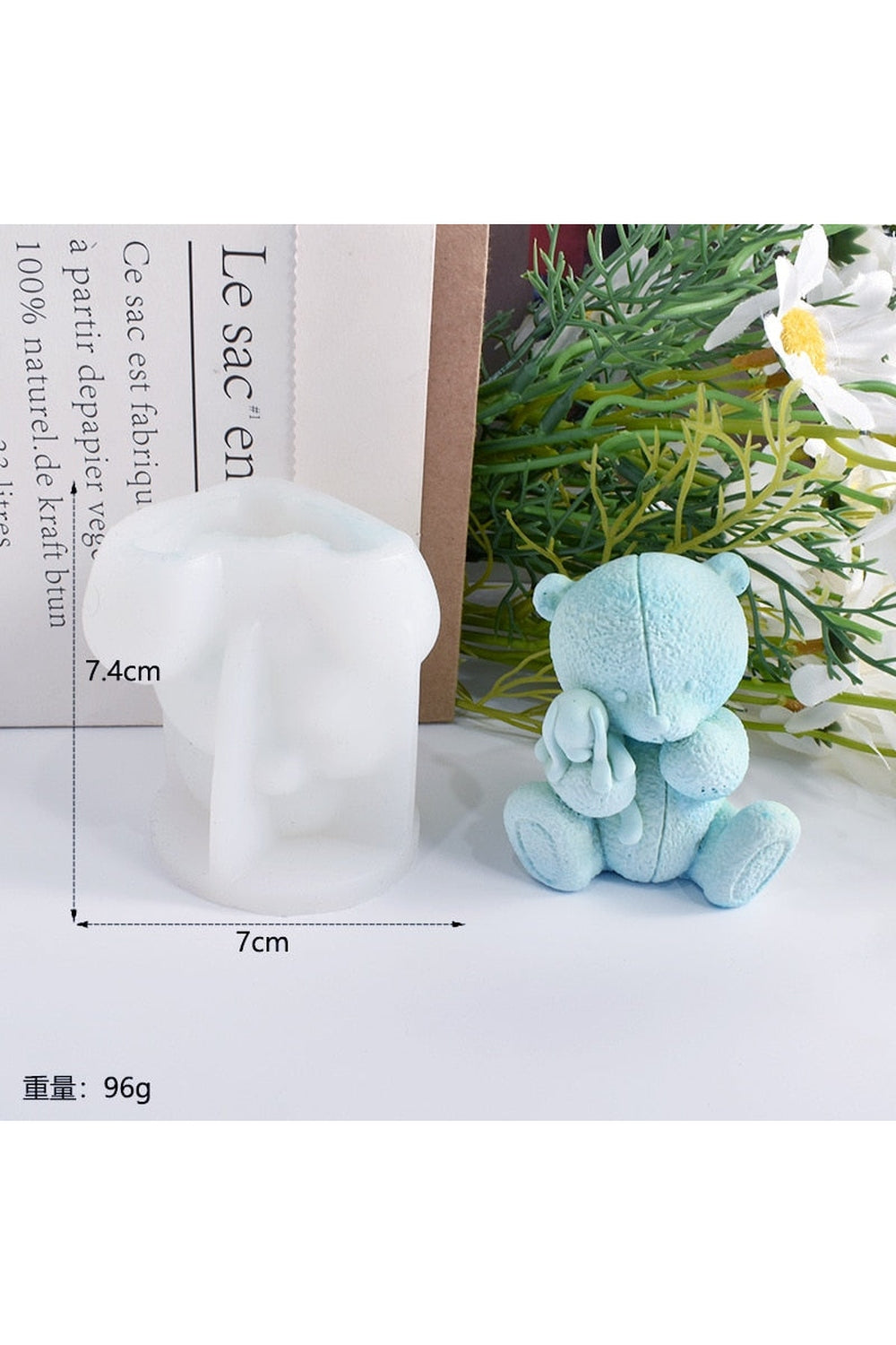 Bear-shaped candle mold