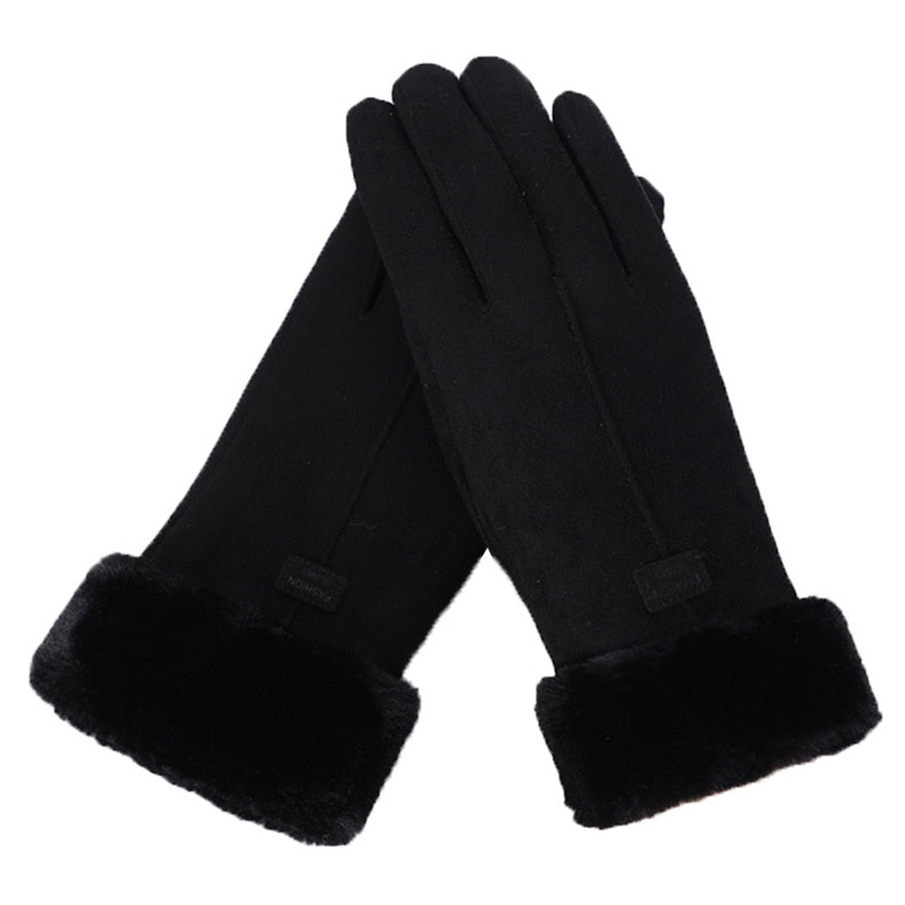 Sylis | Stylish & Warm Furry Winter Gloves for Women