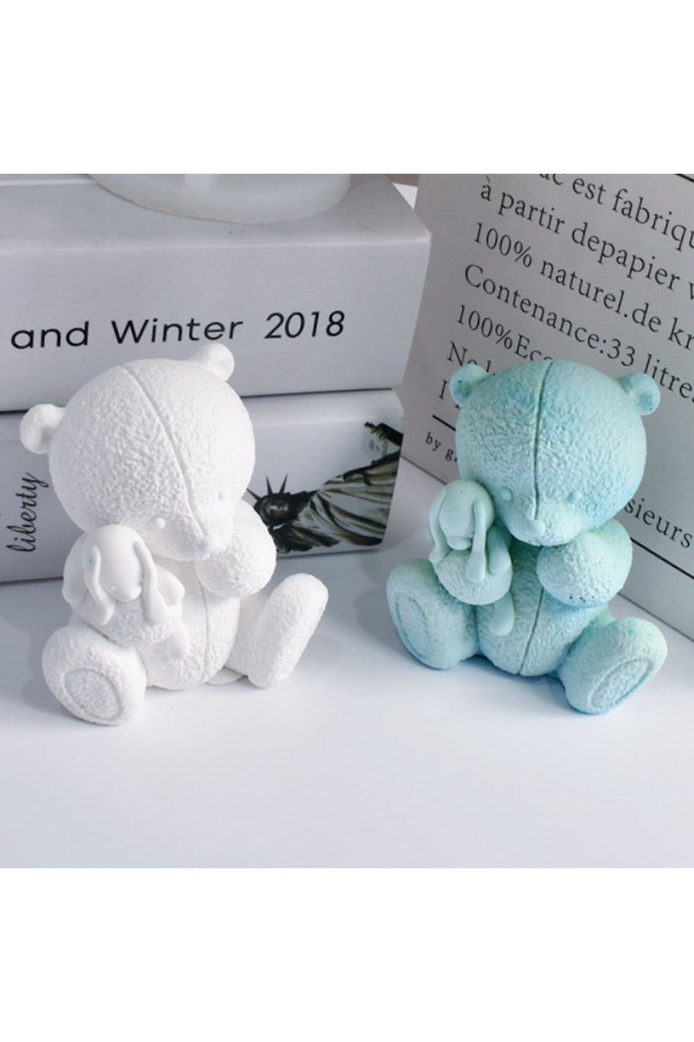 Bear-shaped candle mold