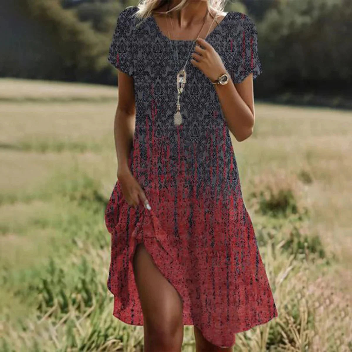 Sylis | Women's Bohemian Floral Maxi Dress