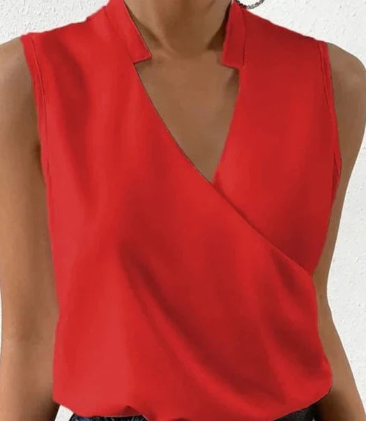 Sylis Elegant sleeveless solid color top