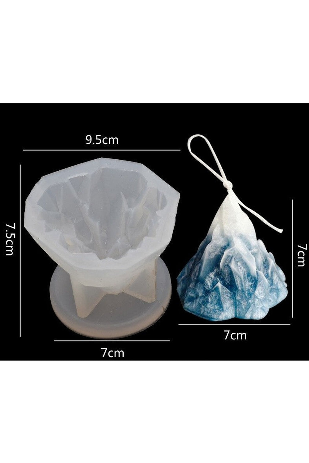 Snow Mountain Candle Shape