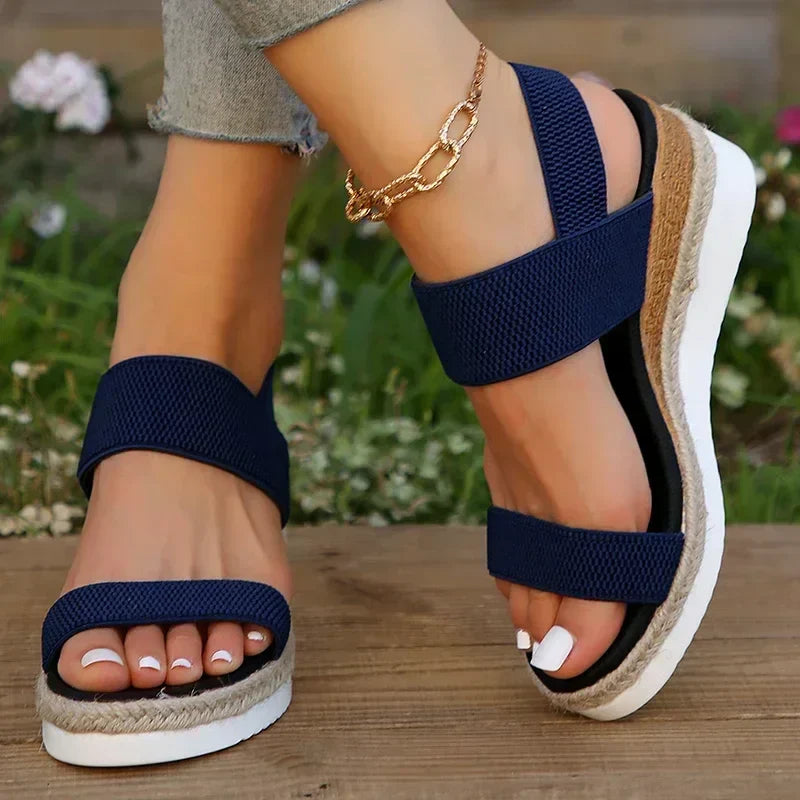 Syllis | Comfortable Knitted Wedge Sandals for Women