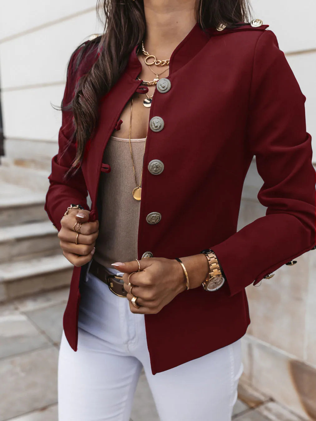 Sylis | Elegant Buttoned Jacket