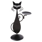 Black Cat Candle Holder | Add a touch of mystique to your interior