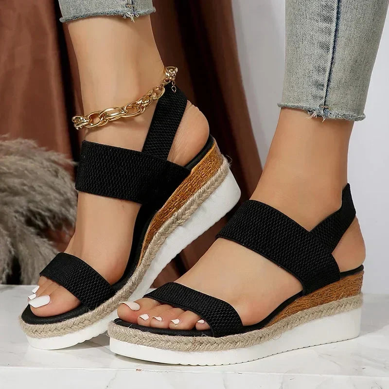 Syllis | Comfortable Knitted Wedge Sandals for Women