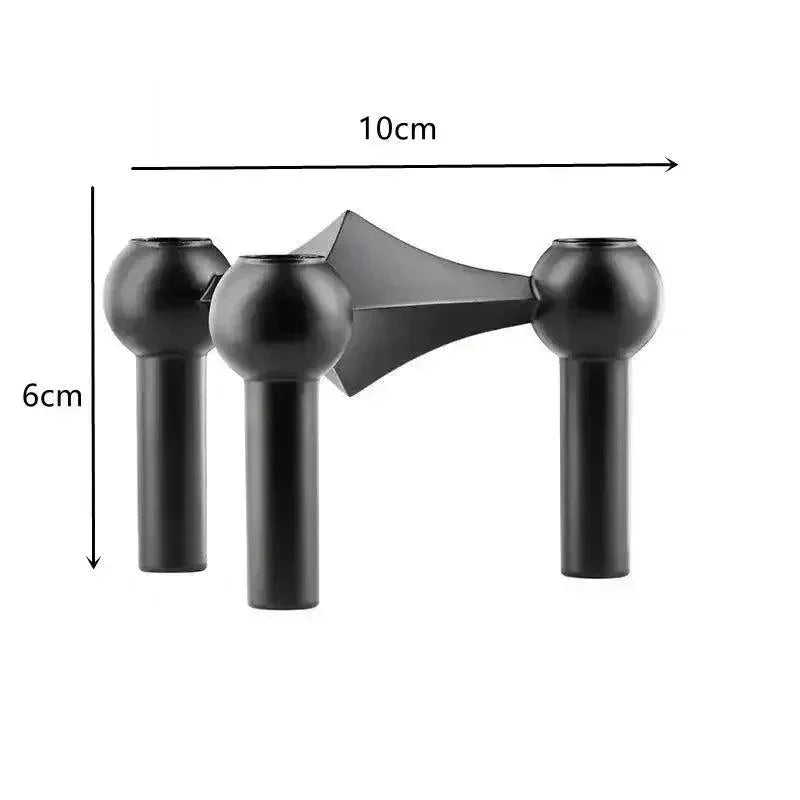 Modern Molecular Metal Candle Holder – Nordic-Style Silver Candle Stand for Elegant Home Decor