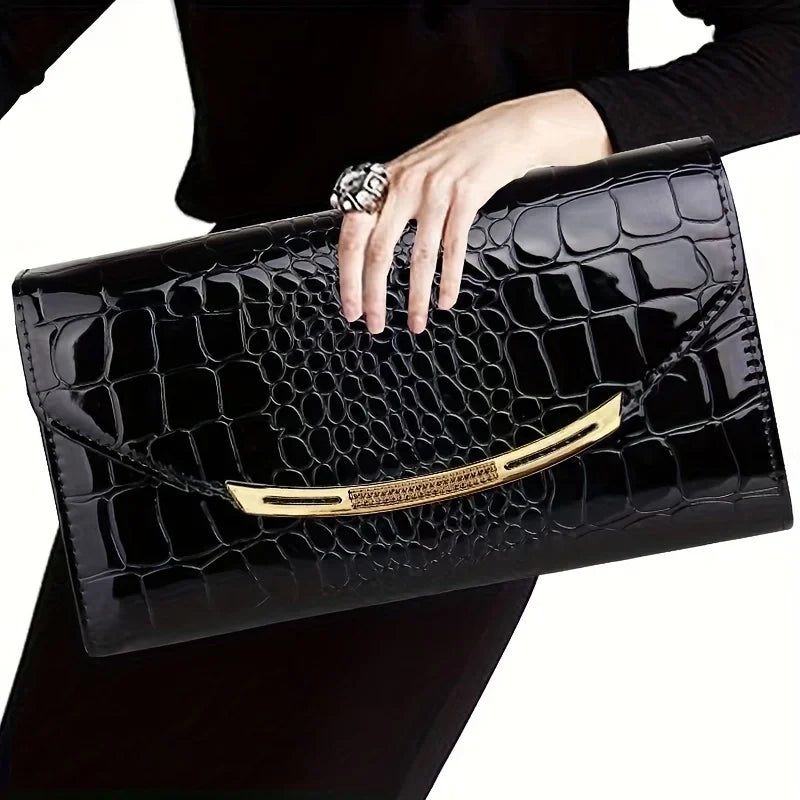 Sylis | Premium Clutch Croco Print