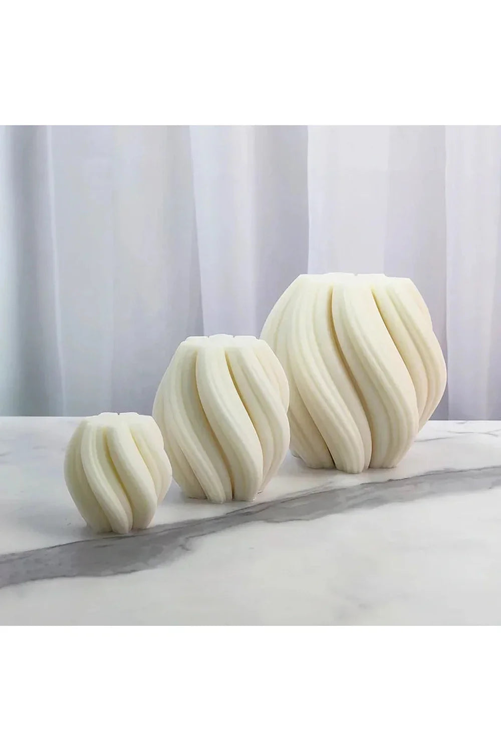 Wave candle shape DIY