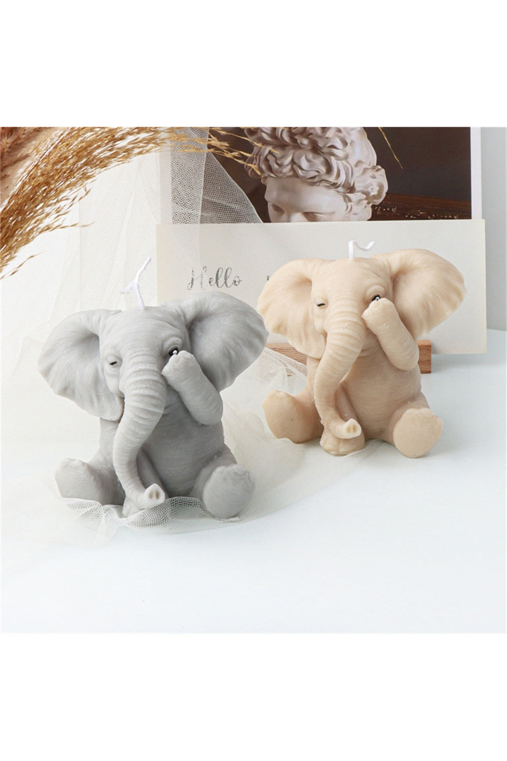 Elephant Candle Shape Design