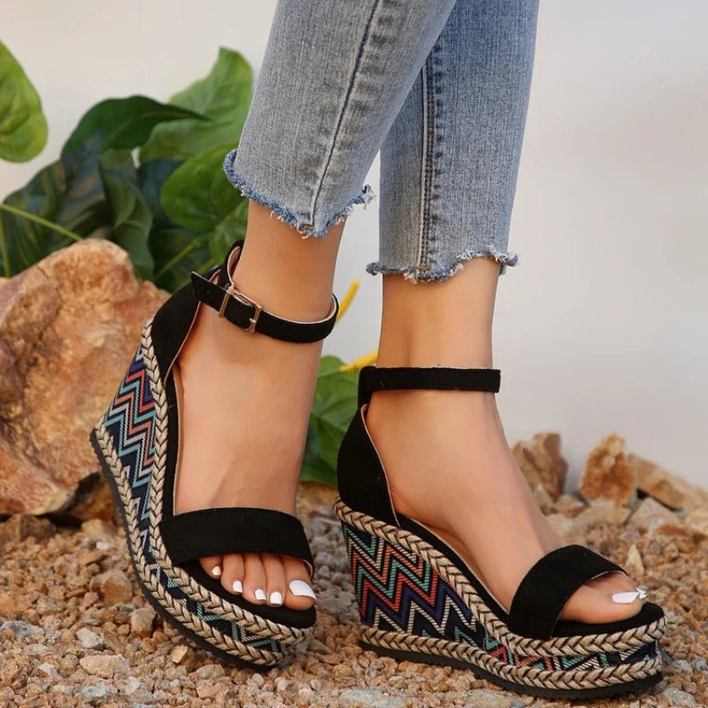 Sylis | Boho Wedge Sandals