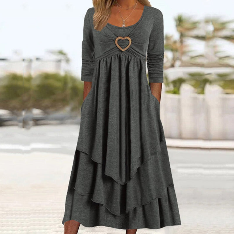 Sylis | Plain Dress With Long Sleeves