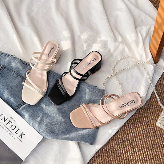 Sylis | Strappy Block Heel Sandals