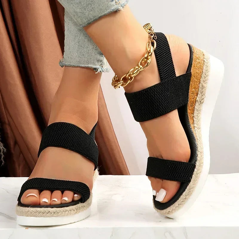 Syllis | Comfortable Knitted Wedge Sandals for Women