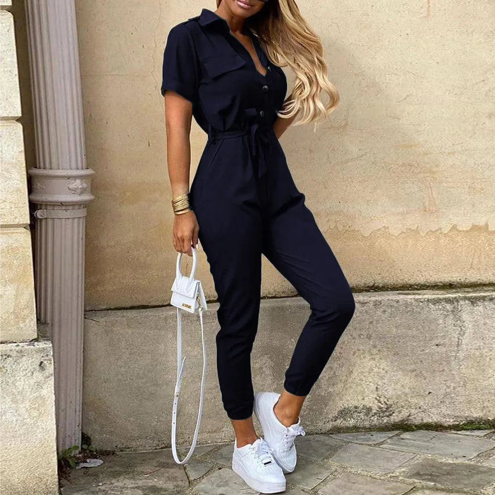 Sylis | Chic Jumpsuit with Collar