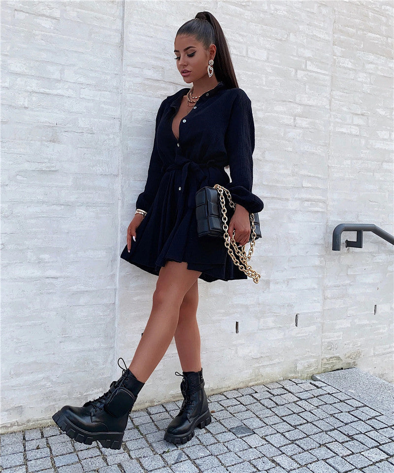 Sylis | Black dress and belt