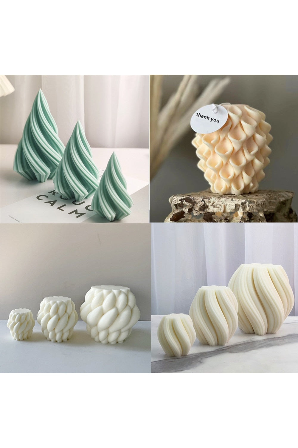 geometric candle shape