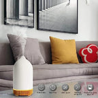 Aromisca Ceramic Aroma Diffuser | 100 ml Ultrasonic Air Humidifier | 7 LED Colors & Timer | Handcrafted Design
