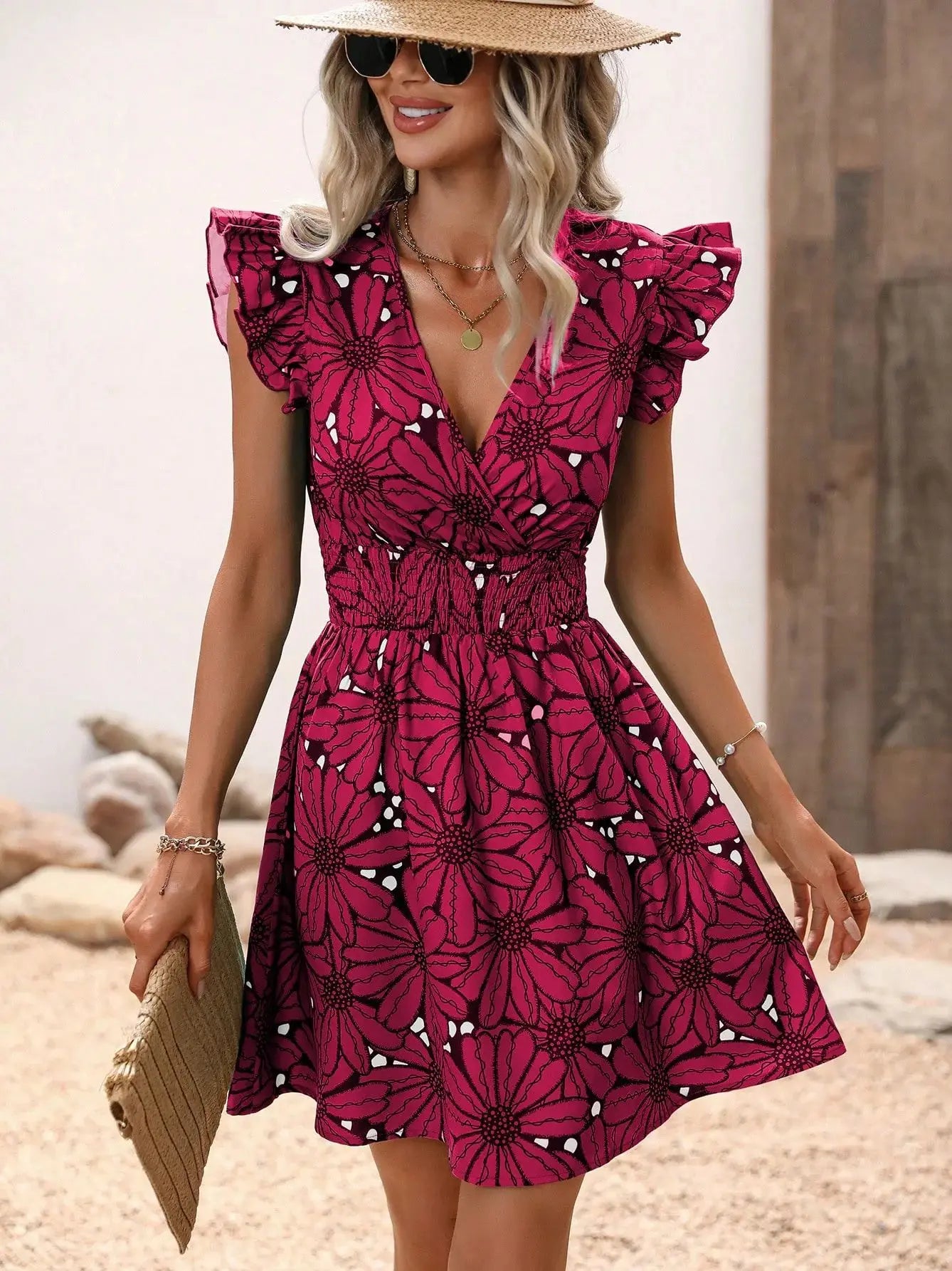 Sylis | Chic Floral Line Dress