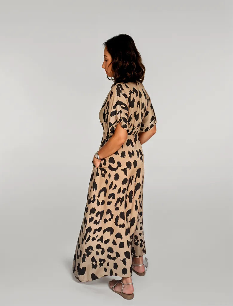 Sylis | Dress with Leopard Print