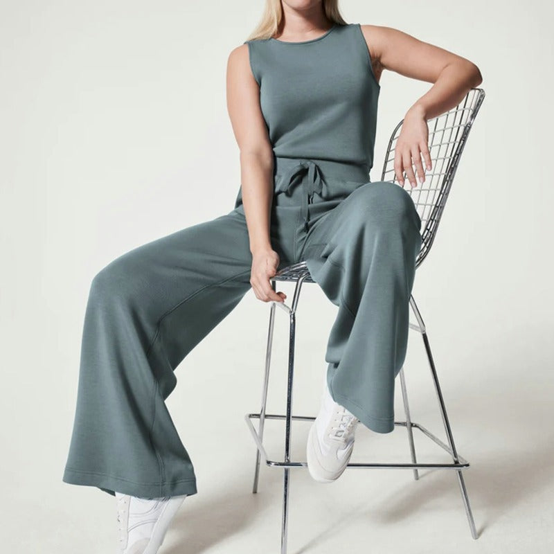 Sylis | Air Essentials Sleeveless Plain Jumpsuit