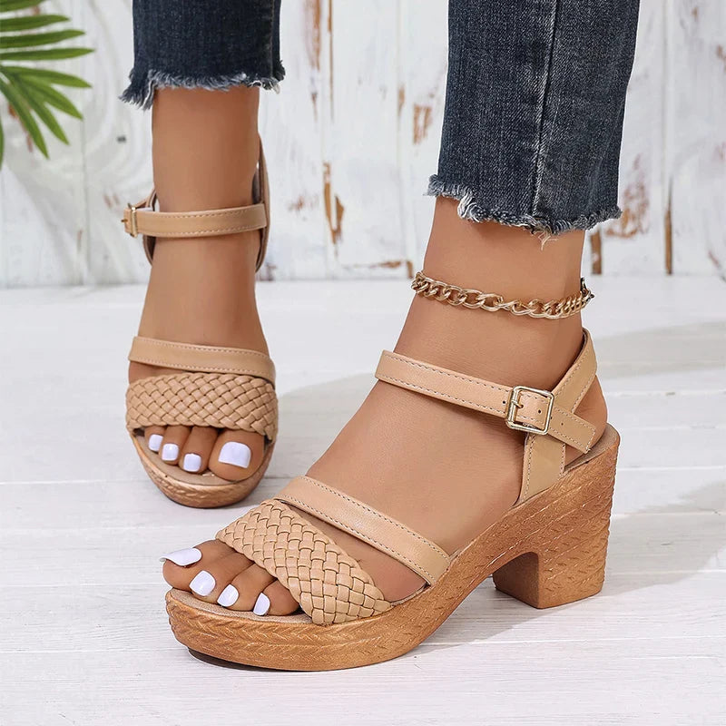 Sylis | Woven Platform Sandals