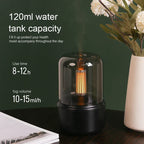 Retro Aroma Diffuser with Night Light - USB Essential Oil Air Humidifier for Home and Office