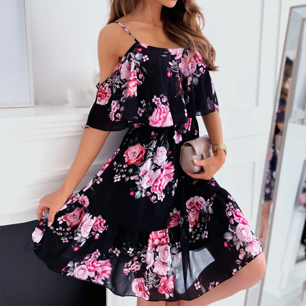 Sylis | Chiffon Floral Dress