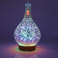 Premium 3.3oz Glass Essential Oil Diffuser & Humidifier for Peaceful Interiors