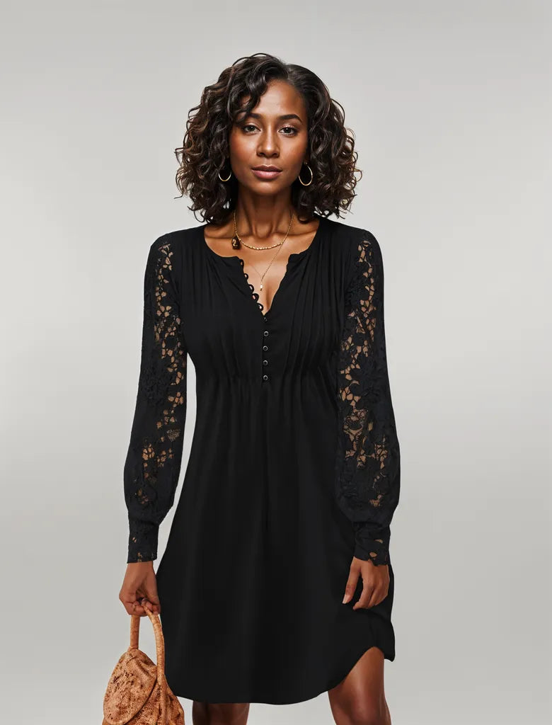 Sylis | Romantic Lantern Sleeve Dress