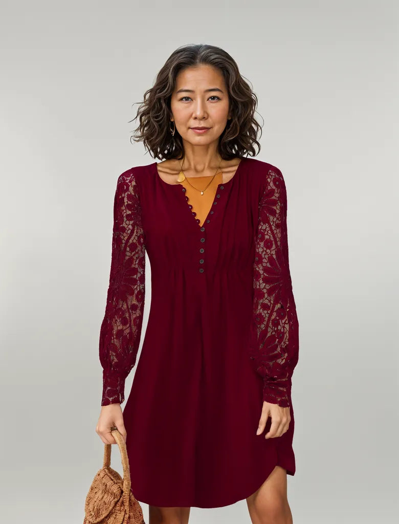 Sylis | Romantic Lantern Sleeve Dress