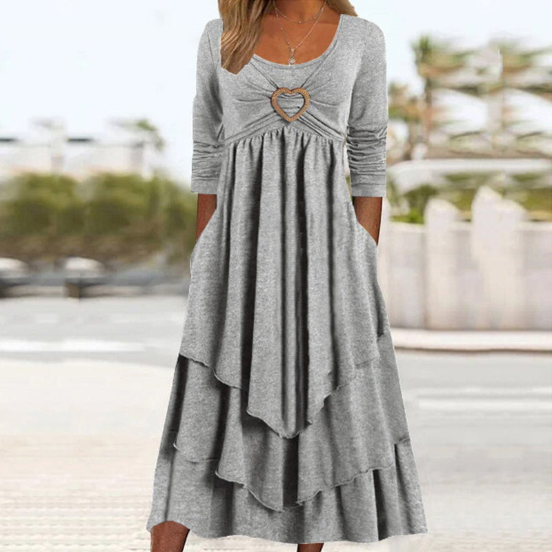 Sylis | Plain Dress With Long Sleeves