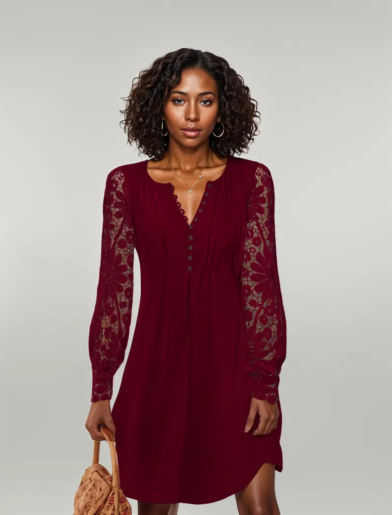 Sylis | Romantic Lantern Sleeve Dress