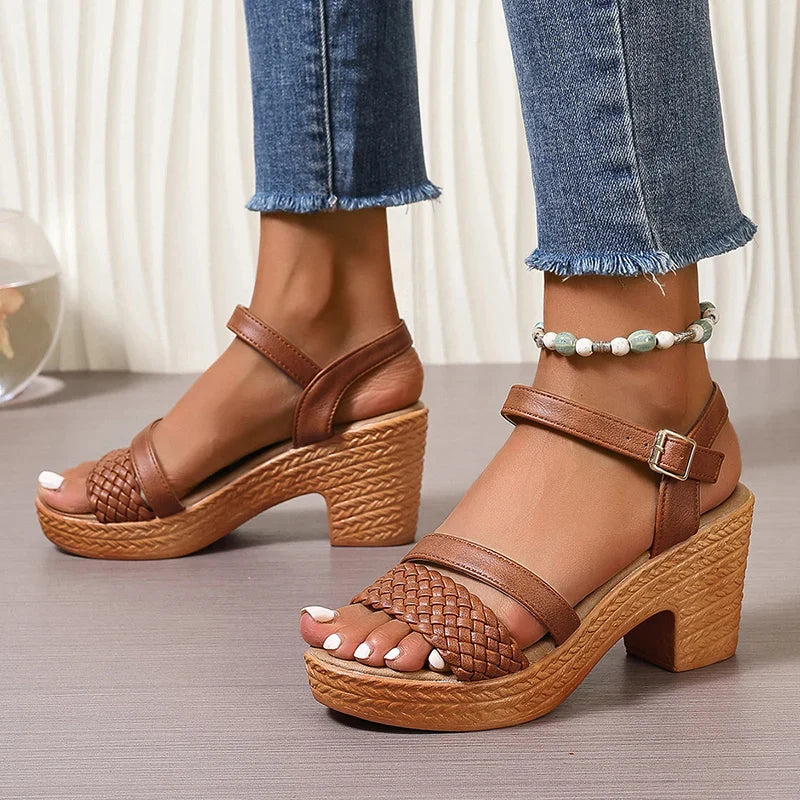 Sylis | Woven Platform Sandals