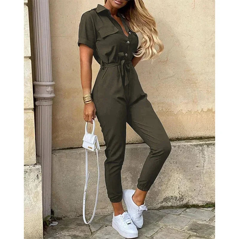 Sylis | Chic Jumpsuit with Collar