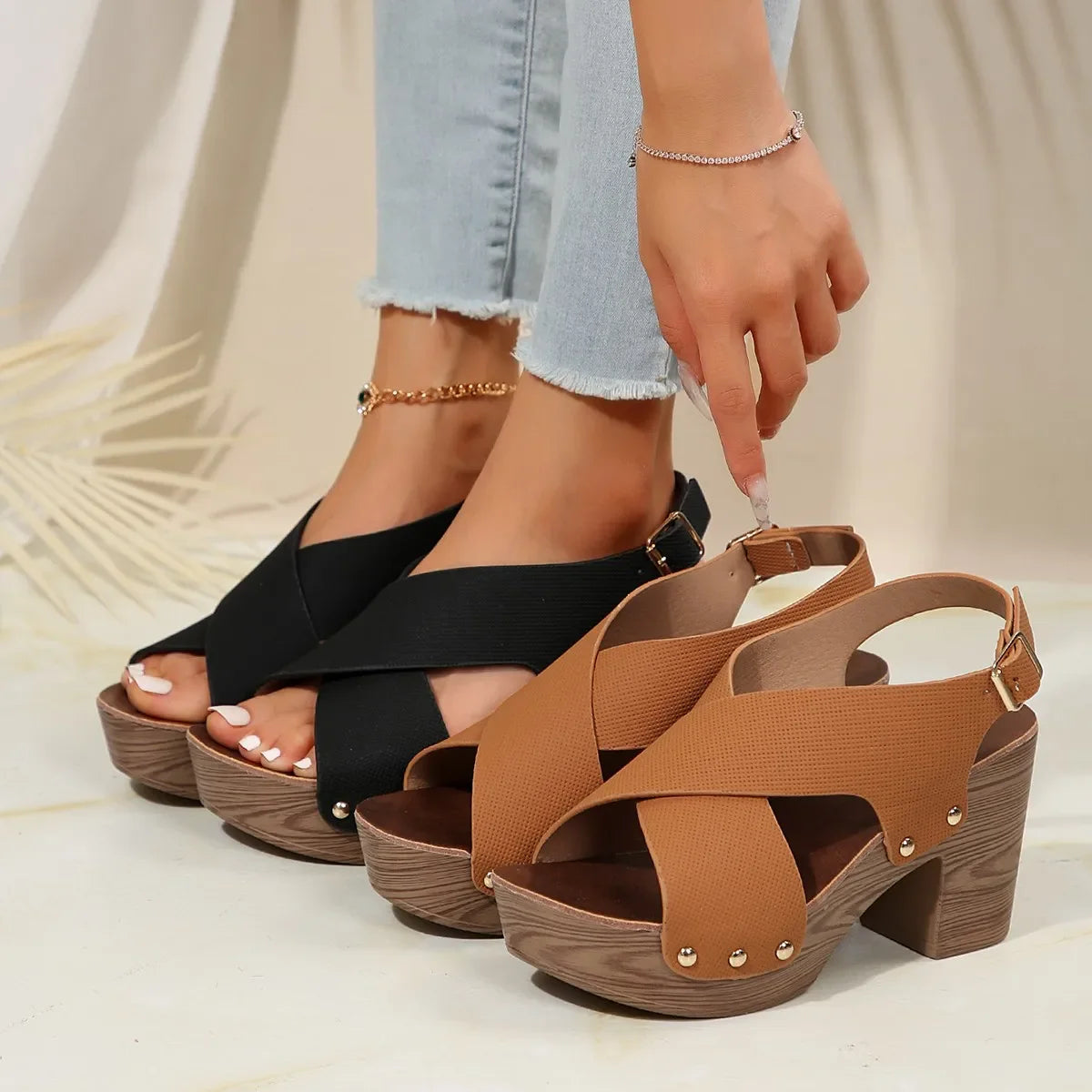 Sylis | Platform Heel Sandals