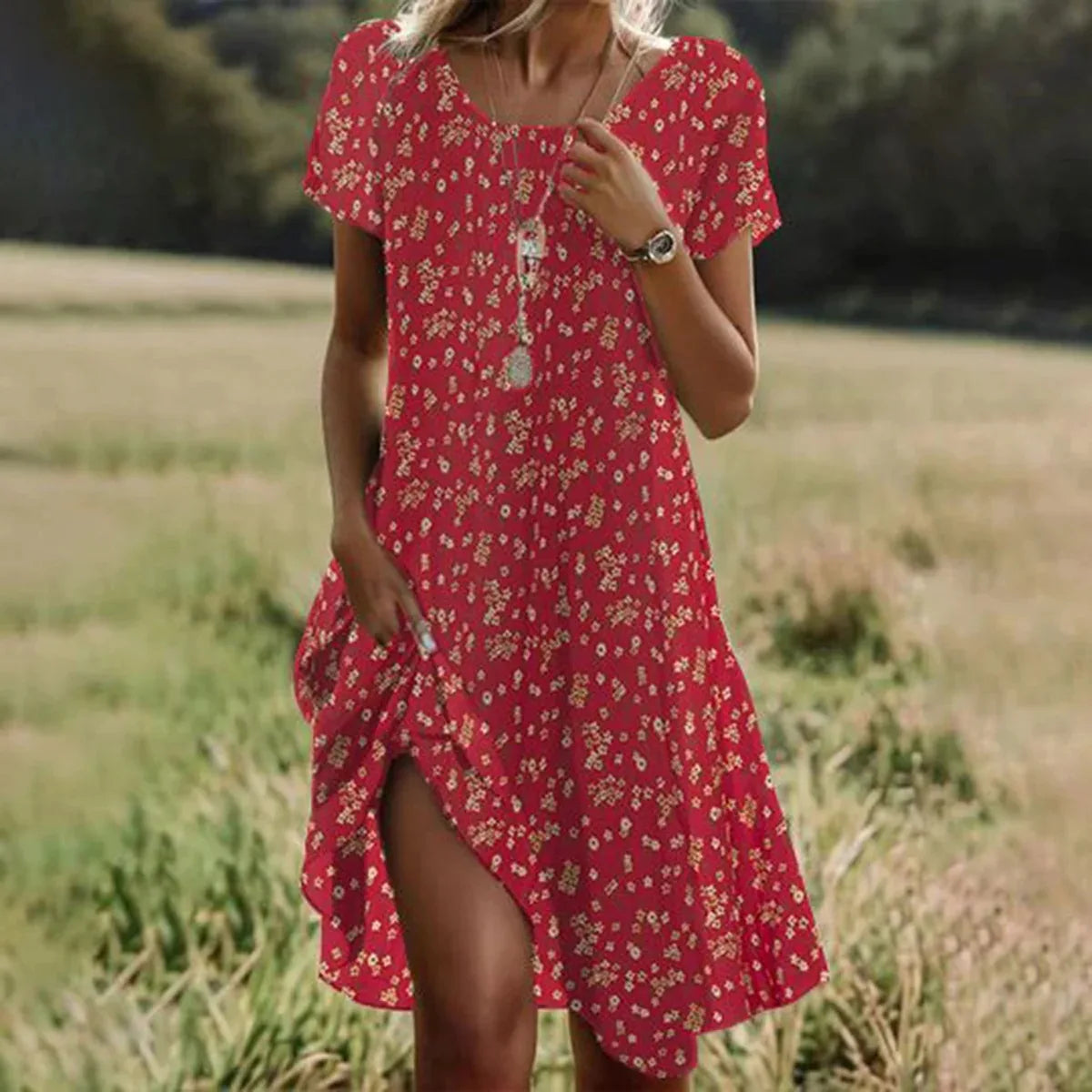 Sylis | Women's Bohemian Floral Maxi Dress