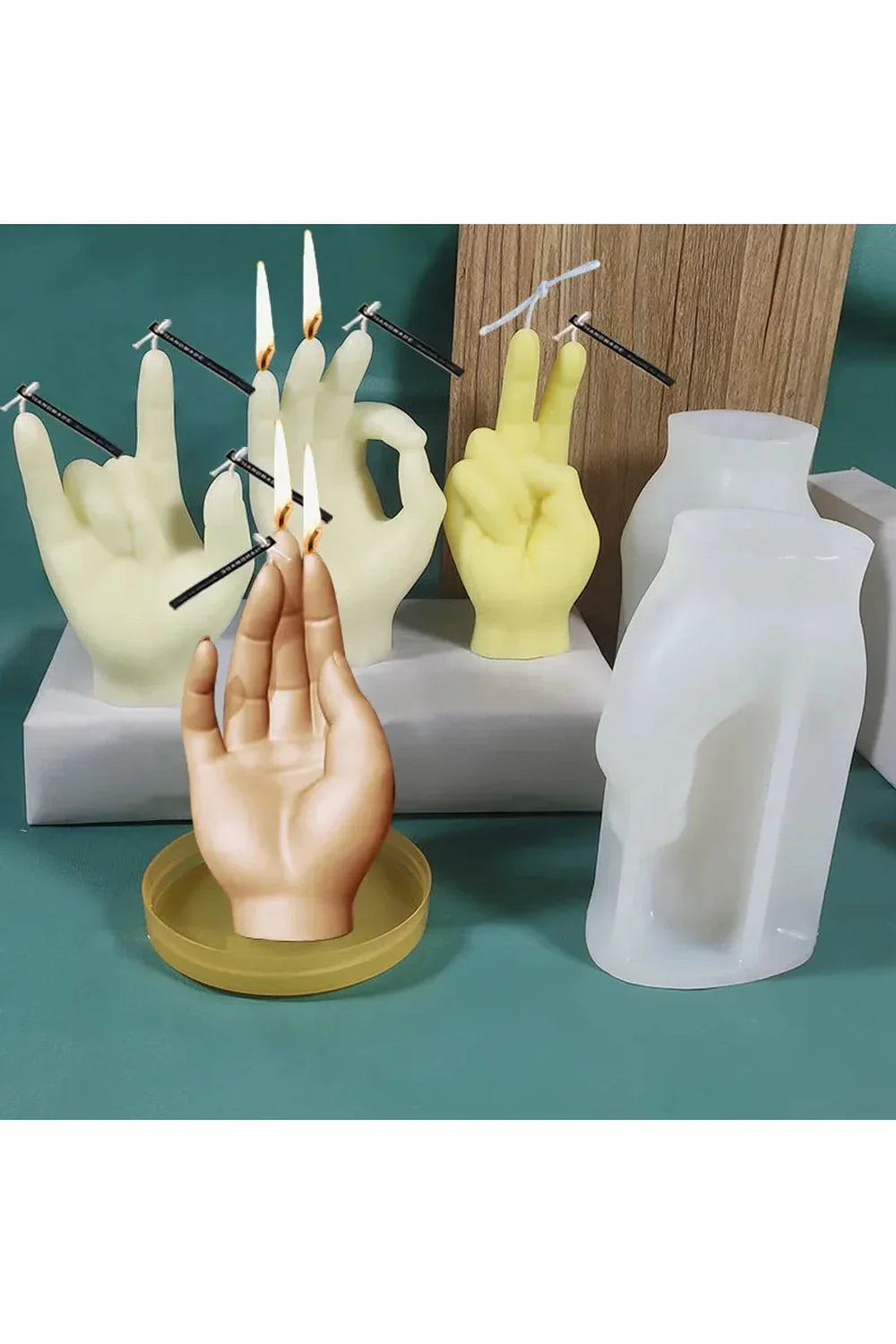 Finger candle shape DIY