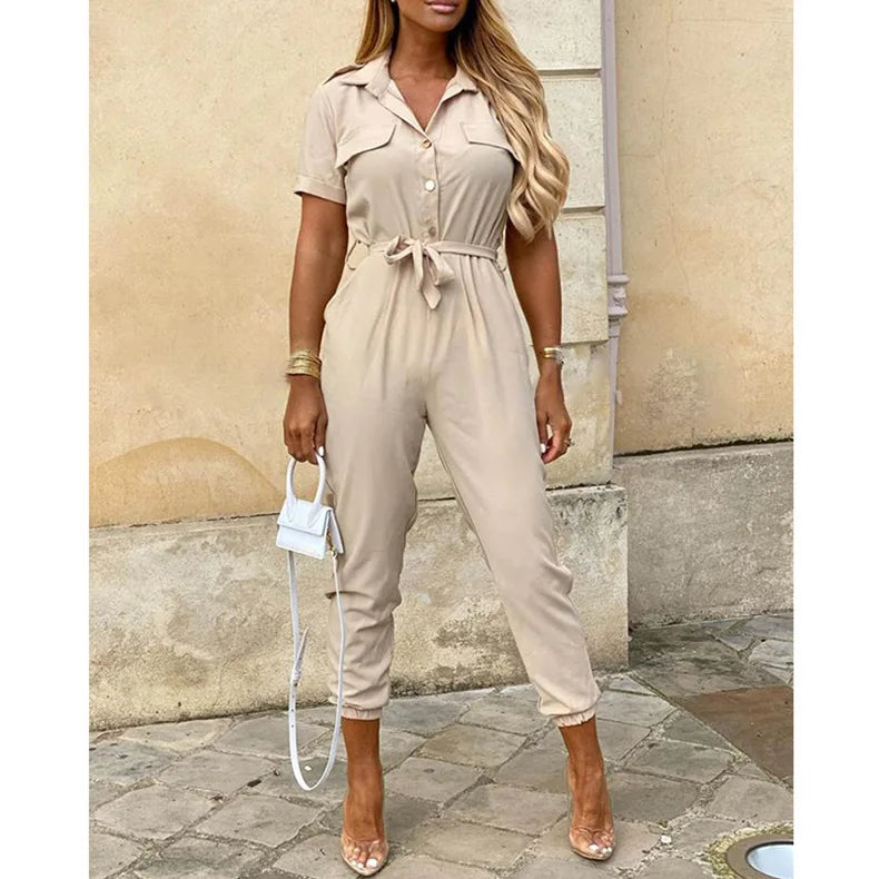 Sylis | Chic Jumpsuit with Collar