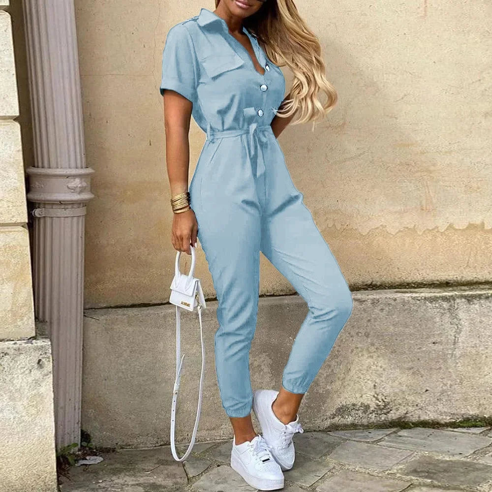 Sylis | Chic Jumpsuit with Collar