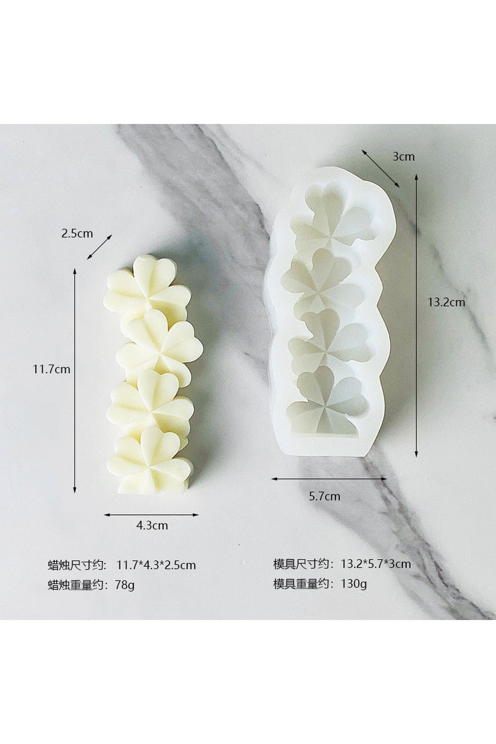 inspired candle shape set