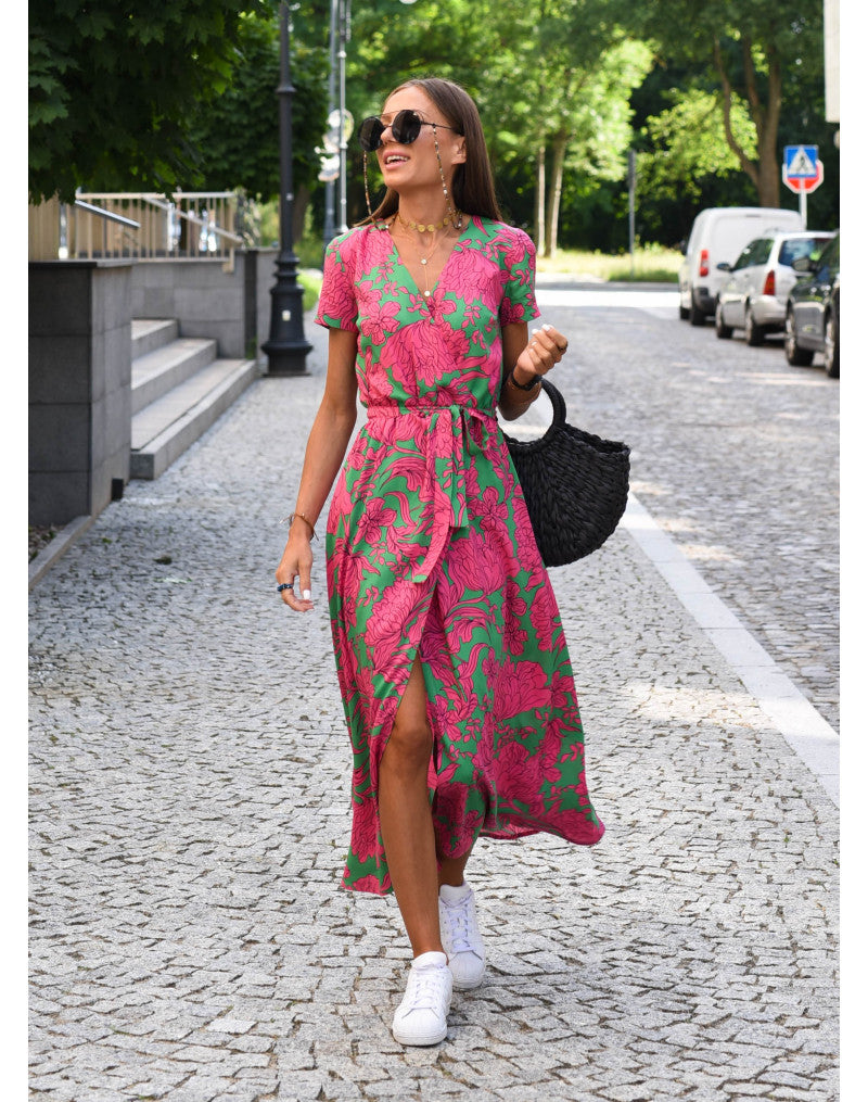 Sylis - Comfortable Elegant Floral Dress